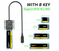 57b.-UTHAI-SSD M2, Adaptador NVME, PCIE, NGFF, SATA, clave MB